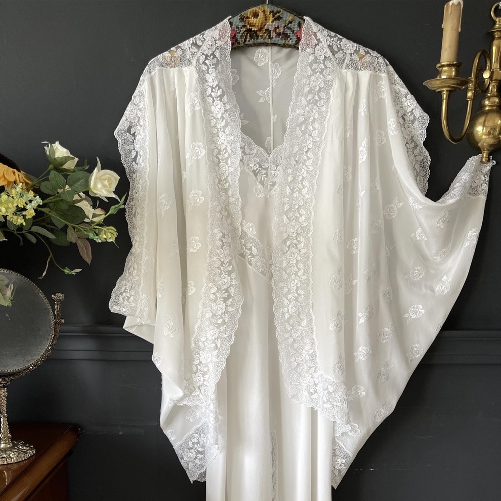 Bridal slip and kimono